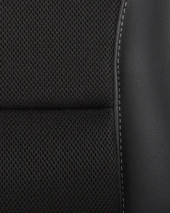 Cadeira De Escritorio Em Pele Sintetica Preta E Azul Master