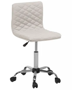 Cadeira De Escritorio Em Tecido Creme Orlando