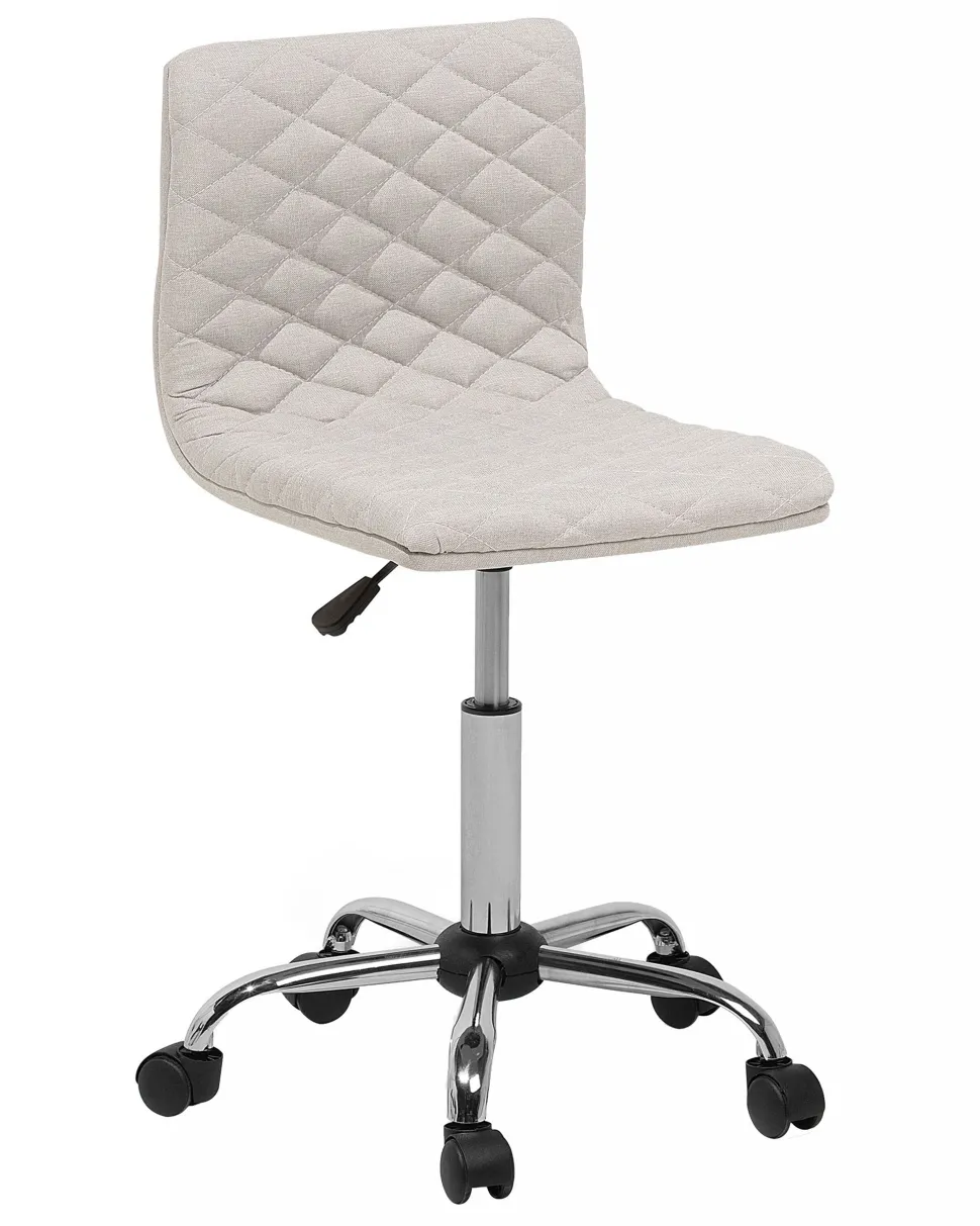 Cadeira De Escritorio Em Tecido Creme Orlando