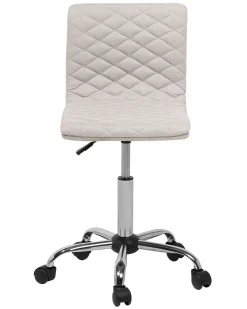 Cadeira De Escritorio Em Tecido Creme Orlando