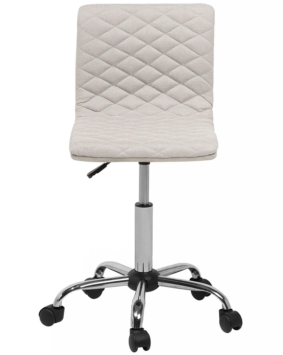 Cadeira De Escritorio Em Tecido Creme Orlando