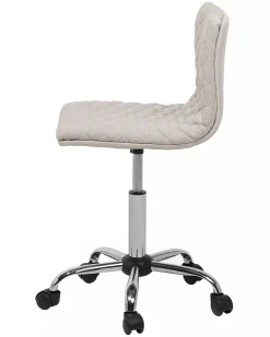 Cadeira De Escritorio Em Tecido Creme Orlando