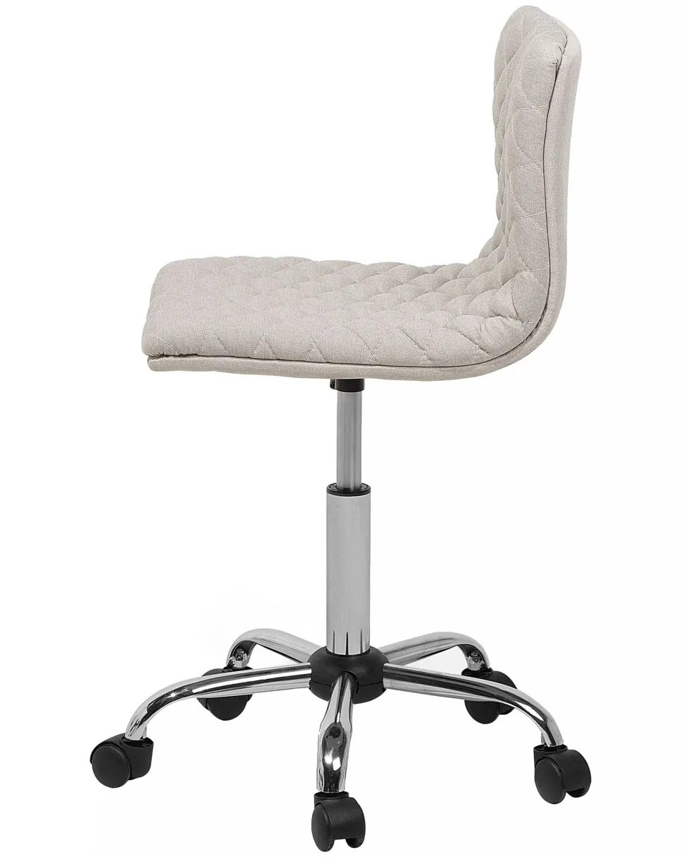 Cadeira De Escritorio Em Tecido Creme Orlando