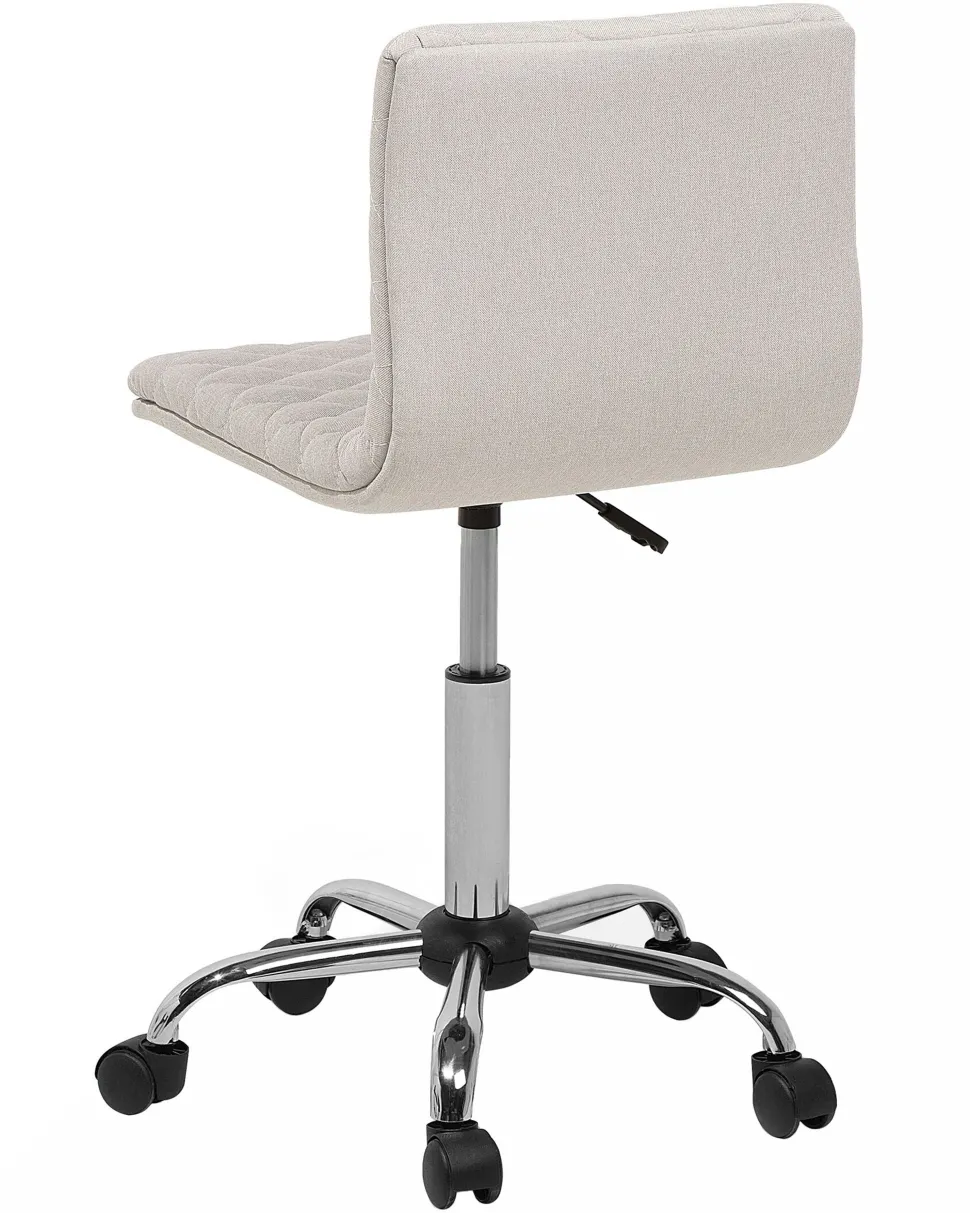 Cadeira De Escritorio Em Tecido Creme Orlando