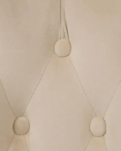 Cadeira De Escritorio Em Veludo Creme Parrish