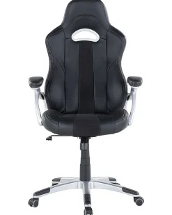 Cadeira De Escritorio Em Pele Sintetica Preta Adventure