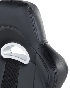 Cadeira De Escritorio Em Pele Sintetica Preta Adventure