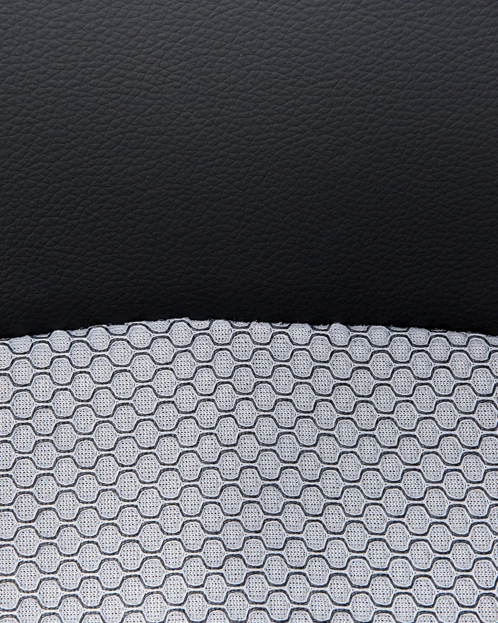 Cadeira De Escritorio Em Pele Sintetica Preta E Cinzenta Explorer