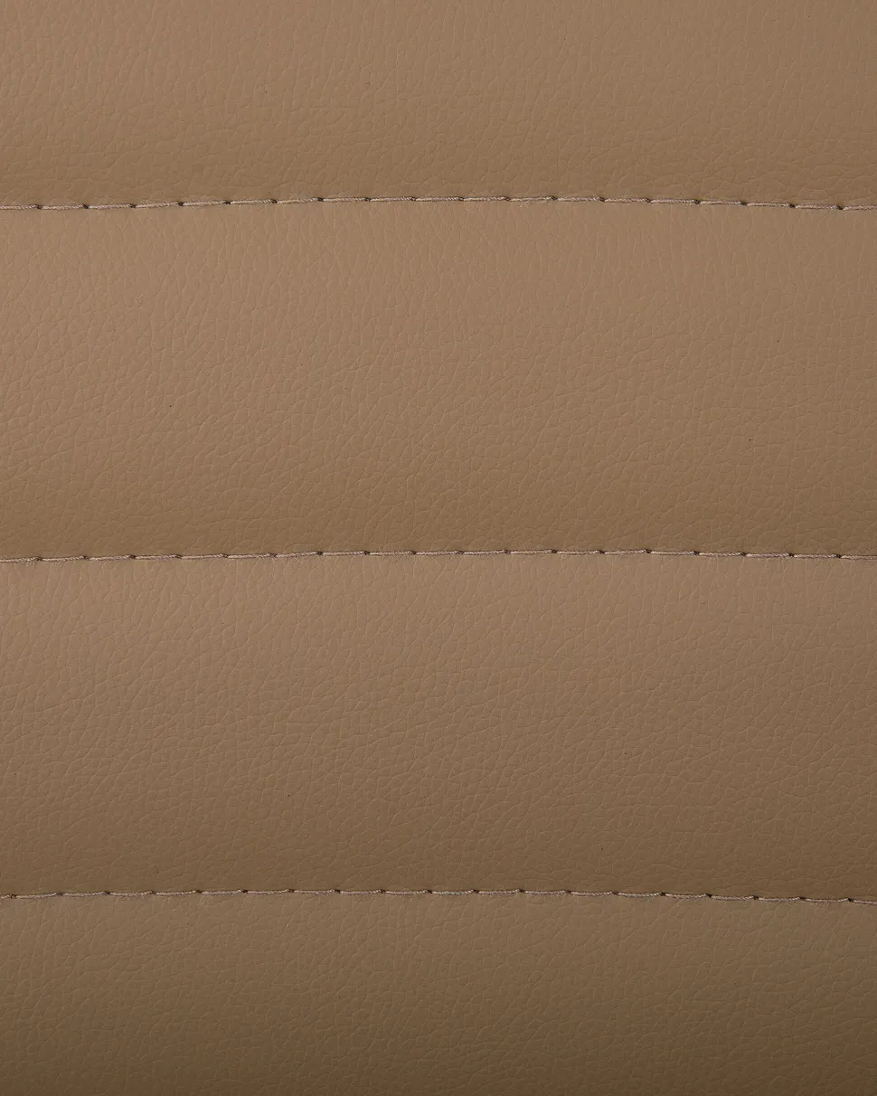 Cadeira De Escritorio Em Pele Sintetica Castanha Leader