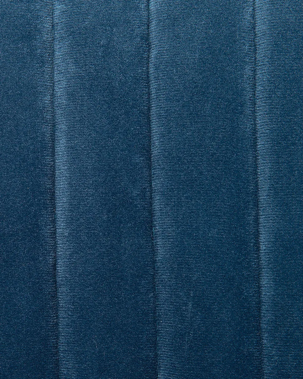 Cadeira De Escritorio Em Veludo Azul Venice