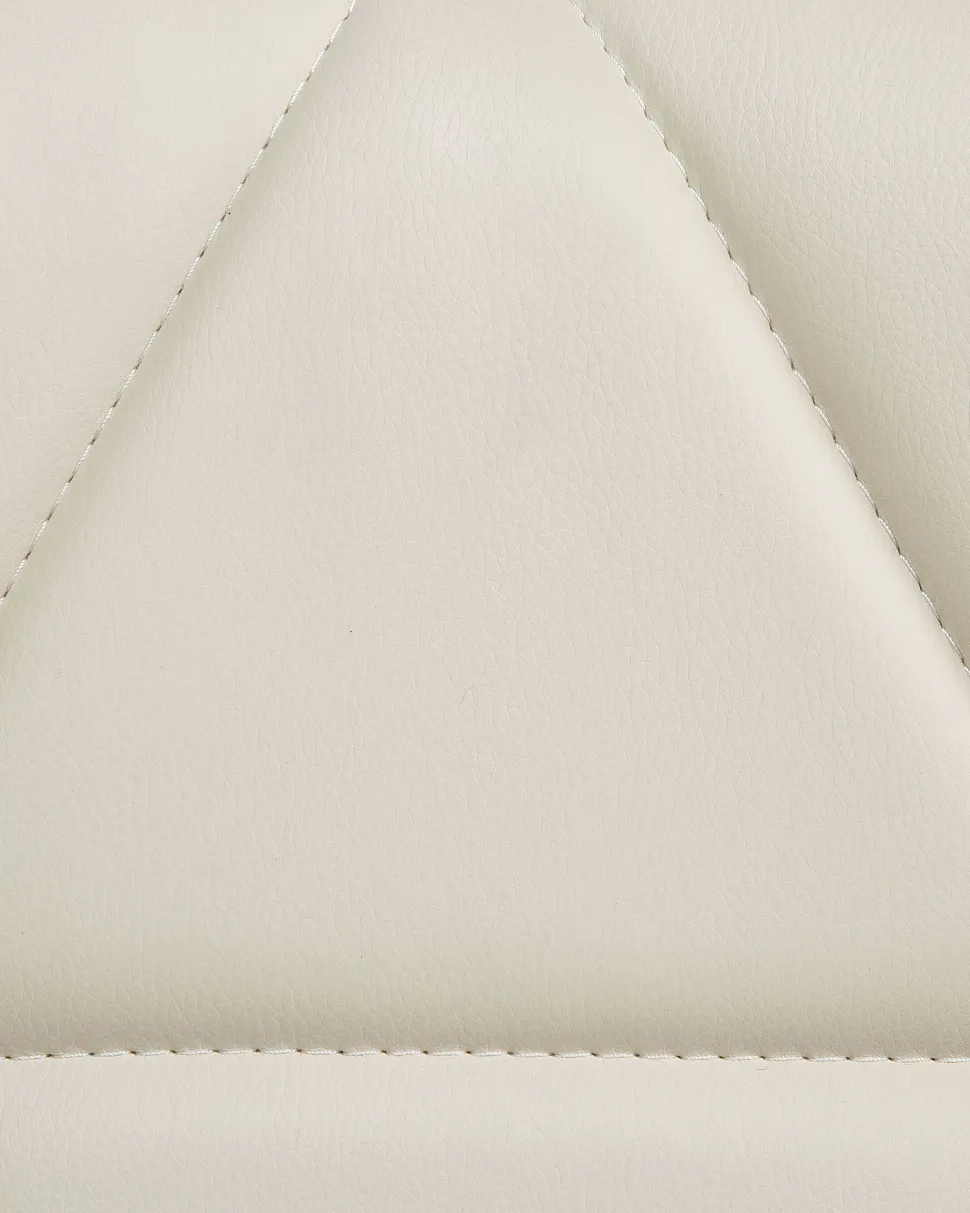 Cadeira De Escritorio Em Pele Sintetica Creme Valetta