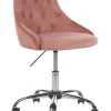 Cadeira De Escritorio Em Veludo Rosa Parrish