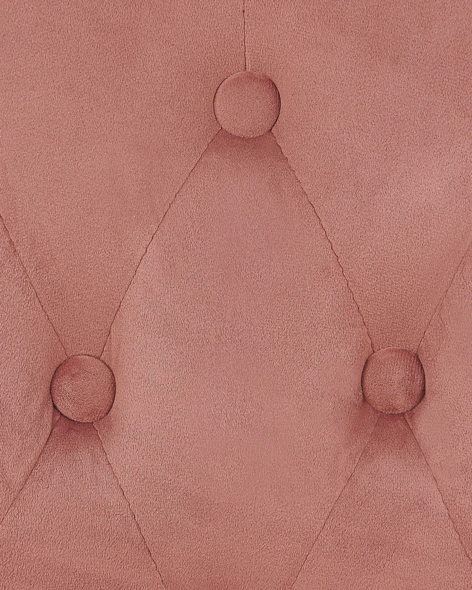 Cadeira De Escritorio Em Veludo Rosa Parrish