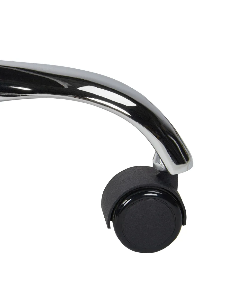 Cadeira De Escritorio Em Pele Sintetica Preta Princess