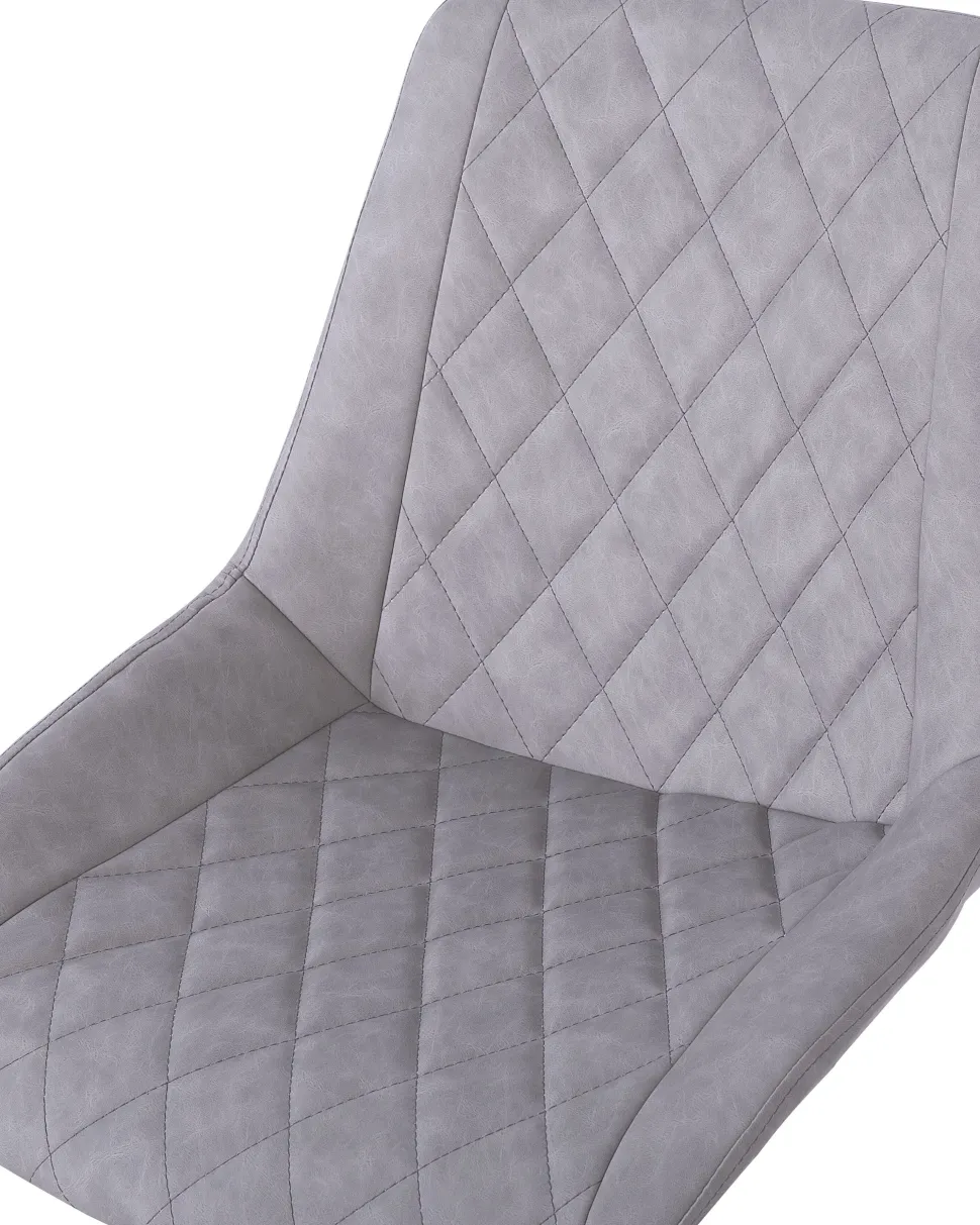 Cadeira De Escritorio Em Pele Sintetica Cinzenta Maribel