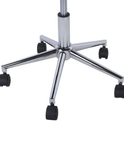 Cadeira De Escritorio Em Pele Sintetica Cinzenta Maribel