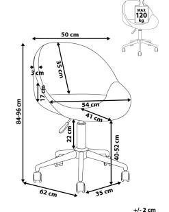 Cadeira De Escritorio Em Veludo Verde Esmeralda Selma