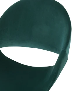 Cadeira De Escritorio Em Veludo Verde Esmeralda Selma