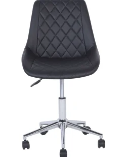 Cadeira De Escritorio Em Pele Sintetica Preta Maribel