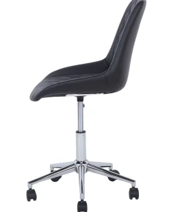 Cadeira De Escritorio Em Pele Sintetica Preta Maribel