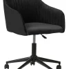 Cadeira De Escritorio Em Veludo Preto Venice