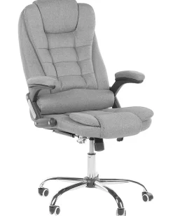 Cadeira De Escritorio Em Tecido Cinzento Royal