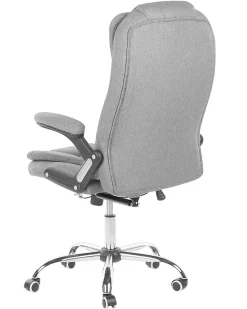 Cadeira De Escritorio Em Tecido Cinzento Royal