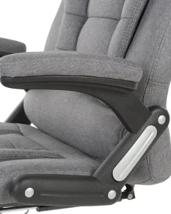 Cadeira De Escritorio Em Tecido Cinzento Royal