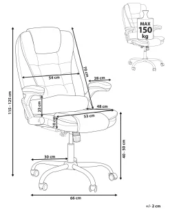 Cadeira De Escritorio Em Tecido Cinzento Royal