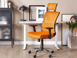 Cadeira De Escritorio Laranja Noble