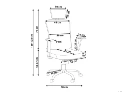 Cadeira De Escritorio Laranja Noble