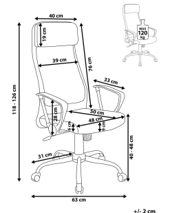 Cadeira De Escritorio Preta Pioneer