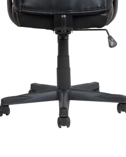 Cadeira De Escritorio Preta E Castanha Supreme