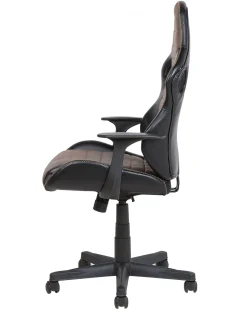 Cadeira De Escritorio Preta E Castanha Supreme