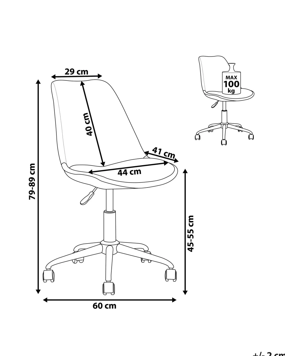 Cadeira De Escritorio Preta Dakota Ii