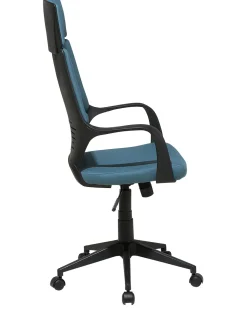 Cadeira De Escritorio Preta E Azul Delight