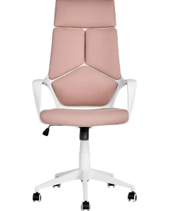 Cadeira De Escritorio Rosa E Branca Delight