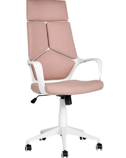 Cadeira De Escritorio Rosa E Branca Delight