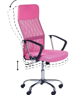 Cadeira De Escritorio Rosa Design