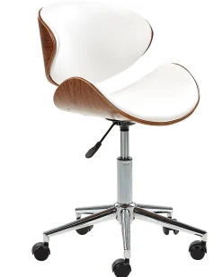 Cadeira De Escritorio Sem Bracos Branco Rotterdam