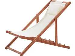 Cadeira De Jardim Com 2 Tecidos A Escolha Em Madeira Escura Avellino