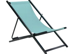 Cadeira De Jardim Dobravel Azul Turquesa E Preta Locri Ii