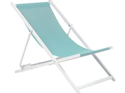 Cadeira De Jardim Dobravel Azul Turquesa E Branca Locri Ii