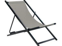 Cadeira De Jardim Dobravel Cinzenta E Preta Locri Ii