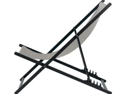 Cadeira De Jardim Dobravel Cinzenta E Preta Locri Ii