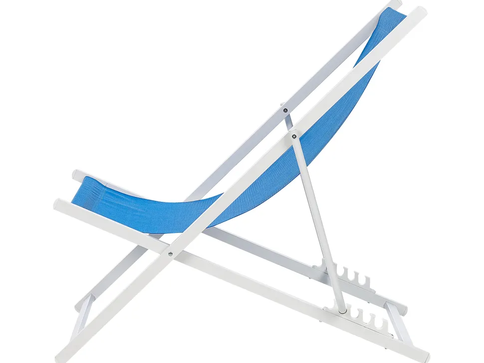 Cadeira De Jardim Dobravel Azul E Branca Locri Ii