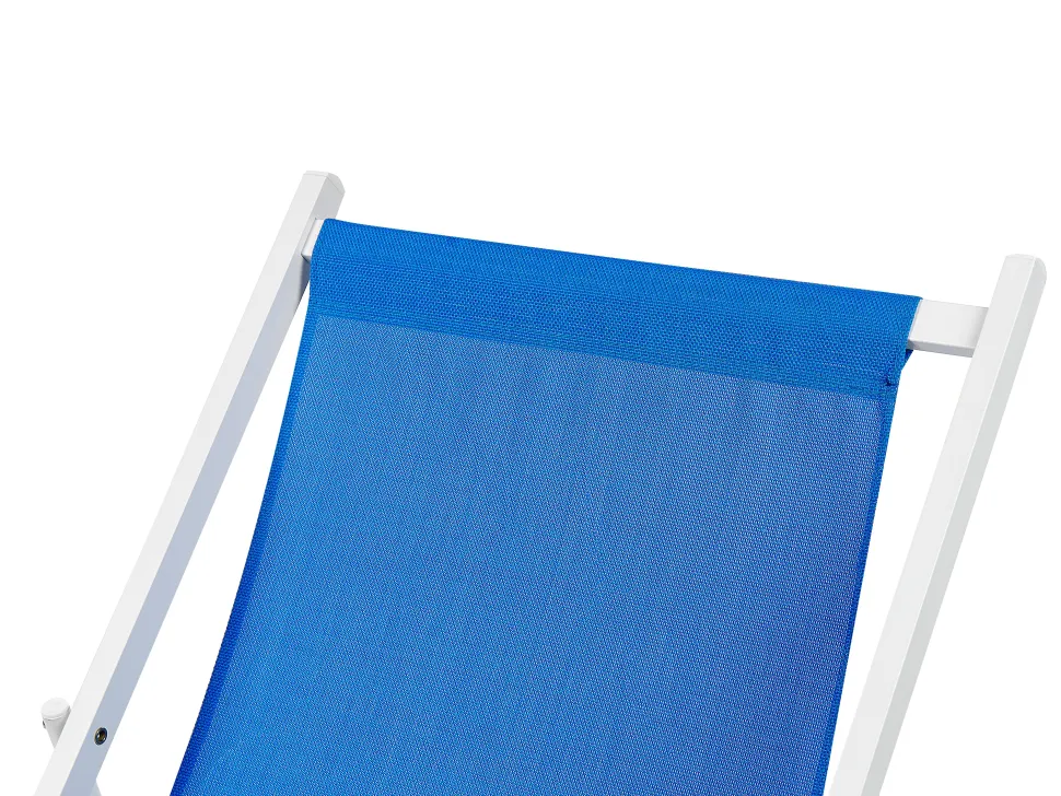 Cadeira De Jardim Dobravel Azul E Branca Locri Ii