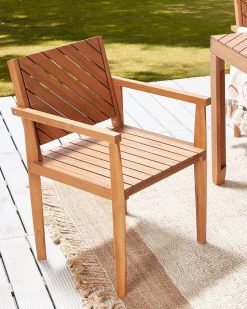 Cadeira De Jardim Em Madeira De Acacia Clara Baratti