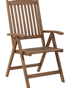 Cadeira De Jardim Em Madeira Escura De Acacia Amantea