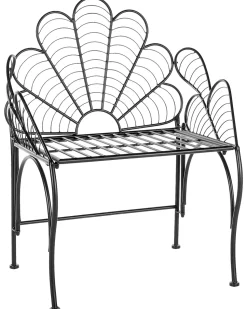 Cadeira De Jardim Em Metal Preto Liguria